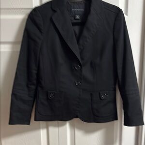 Banana Republic Black Blazer Classic Tailored Suit Jacket